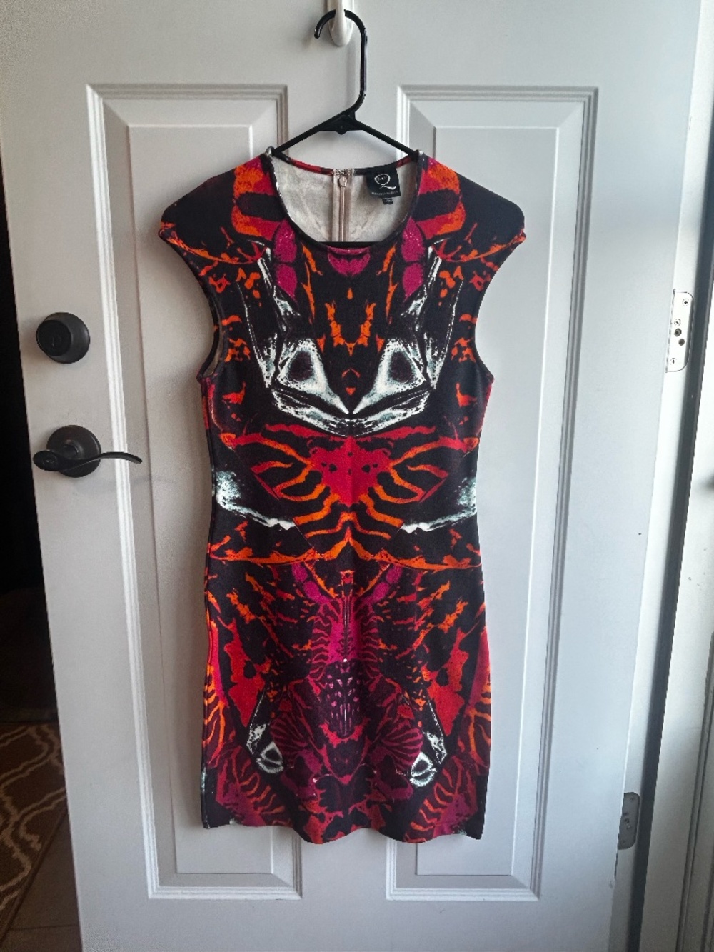 Mc Alexander McQueen fitted patterned dress